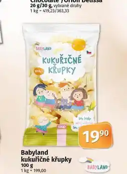 Coop Babyland kukuřičné křupky nabídka