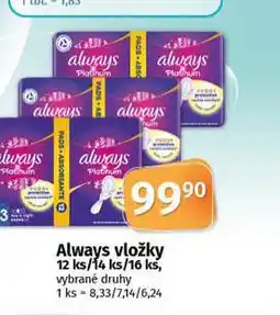 Coop Always vložky nabídka