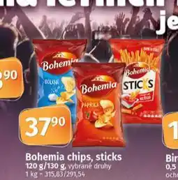 Coop Bohemia chips, sticks nabídka