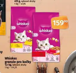 Coop Whiskas granule pro kočky nabídka