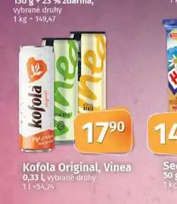 Coop Kofola original, vinea nabídka