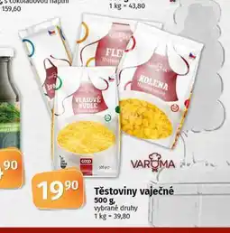 Coop Těstoviny vaječné nabídka