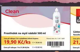 Coop C lean prostředek na mytí nádobí nabídka
