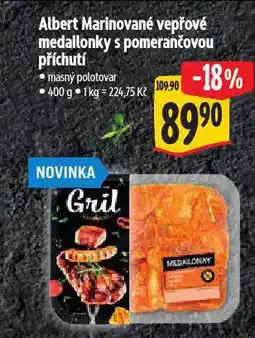 Albert Marinované vepřové medailonky s pomerančovou příchutí nabídka