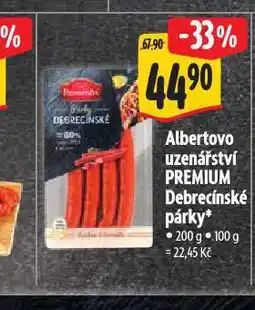 Albert Debrecínské párky nabídka