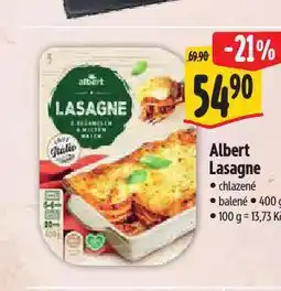 Albert Lasagne nabídka