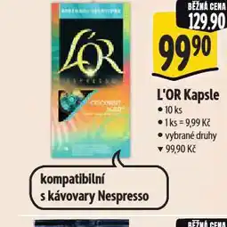 Albert L'or kávové kapsle nabídka