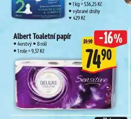 Albert Toaletní papír nabídka