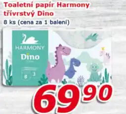 ESO MARKET Toaletní papír Harmony třívrstvý Dino nabídka