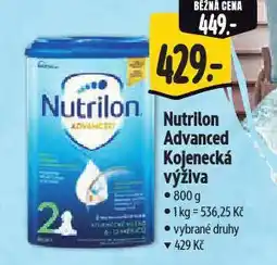 Albert Nutrilon kojenecká výživa nabídka