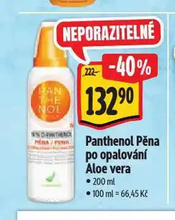 Albert Panthenol pěna na opalování aloe vera nabídka