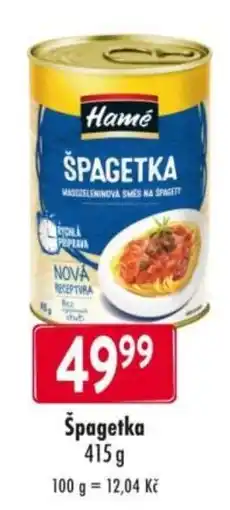 Qanto Špagetka nabídka