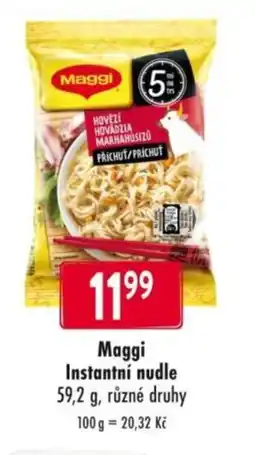 Qanto MAGGI Instantní nudle 59,2 g, různé druhy nabídka