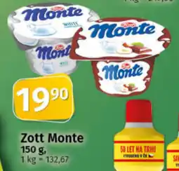 COOP TIP Zott Monte nabídka