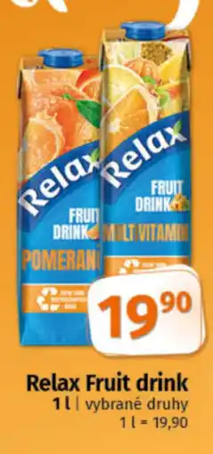 COOP TIP Relax Fruit drink nabídka