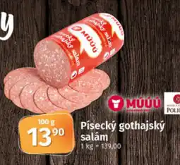 COOP TIP Písecký gothajský salám nabídka