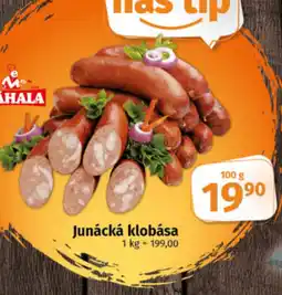 COOP TIP Junácká klobása nabídka