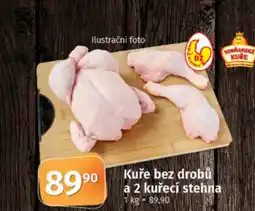 COOP TIP Kuře bez drobů a 2 kuřecí stehna nabídka