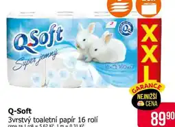 Teta Q-Soft 3vrstvý toaletní papír 16 rolí nabídka