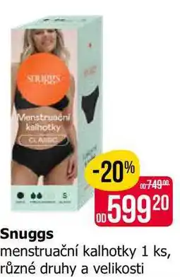Teta Snuggs menstruační kalhotky 1 ks, různé druhy a velikosti nabídka