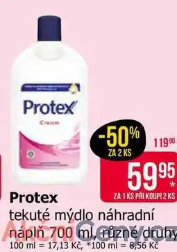 Teta Protex tekuté mýdlo náhradní náplň 700 ml, různé druhy nabídka