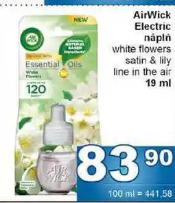 Jip AirWick Electric náplň white flowers satin & lily line in the air 19 ml nabídka