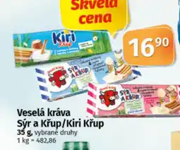COOP TIP Veselá kráva Sýr a Křup/Kiri Křup nabídka