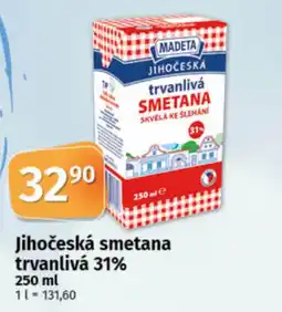 COOP TIP MADETA Jihočeská smetana trvanlivá 31% nabídka