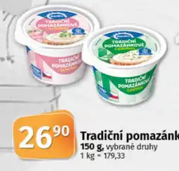 COOP TIP Tradiční pomazánkové nabídka