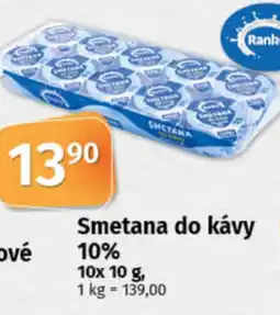 COOP TIP Smetana do kávy 10% nabídka