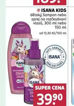 Rossmann Isana kids dětský šampon nabídka