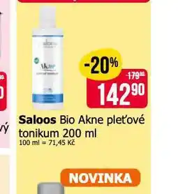 Teta Saloos bio akne pleťové tonikum nabídka
