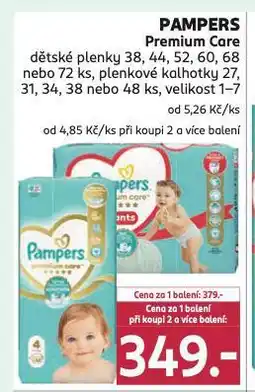Rossmann Pampers dětské plenky nabídka