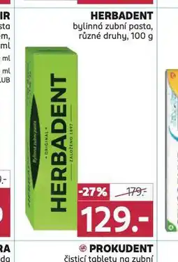 Rossmann Herbadent bylinná zubní pasta nabídka