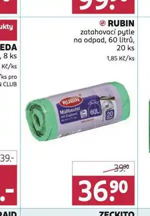 Rossmann Rubin zatahovací pytle nabídka