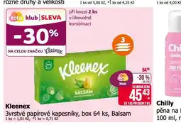 Teta Kleenex papírové kapesníky nabídka