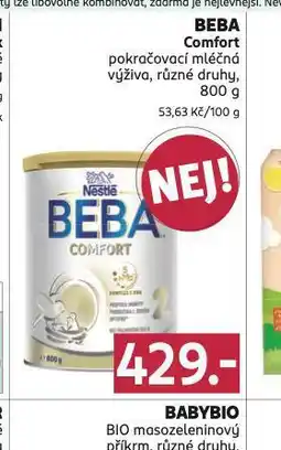 Rossmann Beba comfort pokračovací kojenecká výživa nabídka