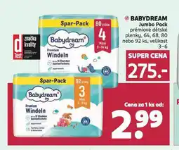 Rossmann Babydream jumbo pack dětské pleny nabídka