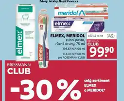 Rossmann Meridol zubní pasta nabídka