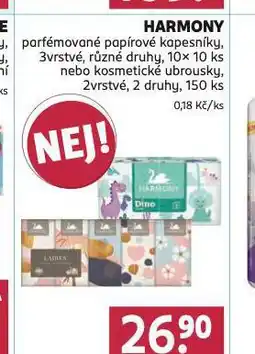 Rossmann Harmony parfémované papírové kapesníky nabídka