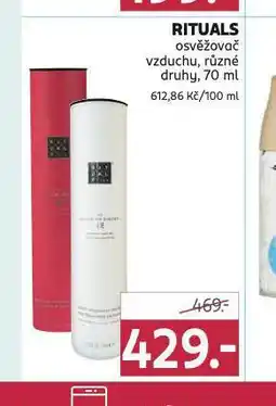 Rossmann Rituals osvěžovač vzduchu nabídka