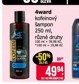 Teta 4ward kofeinový šampon nabídka