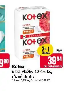 Teta Kotex ultra vložky nabídka