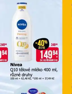 Teta Nivea q10 tělové mléko nabídka