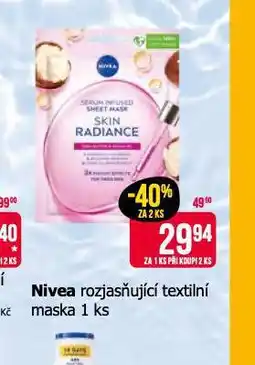 Teta Nivea textilní maska nabídka