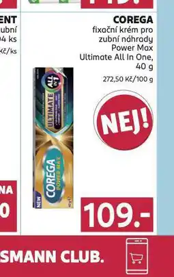 Rossmann Corega fixační krém nabídka