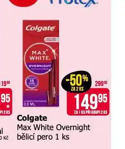 Teta Colgate max white overnight bělicí pero nabídka