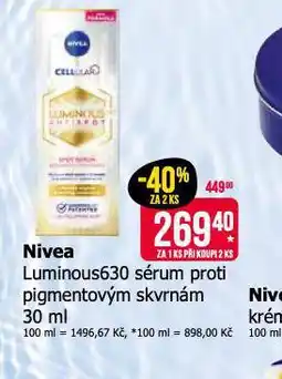 Teta Nivea sérum nabídka