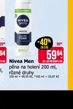 Teta Nivea men pěna na holení nabídka