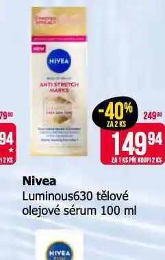 Teta Nivea tělové olejové sérum nabídka